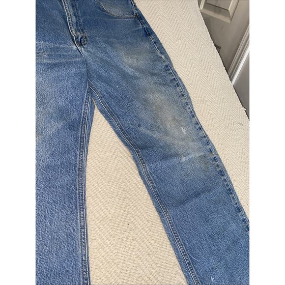 Vintage Carhartt Jeans Men's 34x30 Blue Denim Relaxed Fit Straight Leg B160 DST - Picture 4 of 15